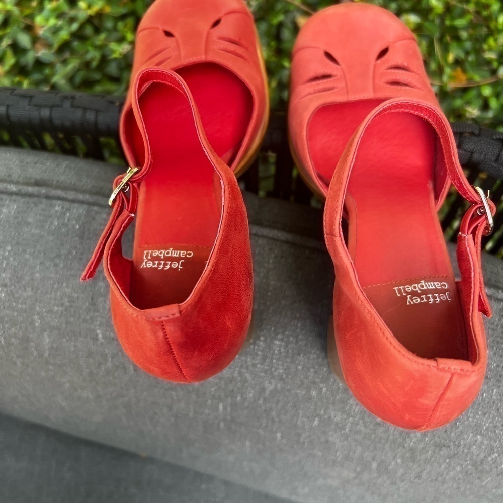 โถ๏ธ Jeffrey Campbellโ๏ธ Star Man Pump Size 10 Red - Picture 12 of 17